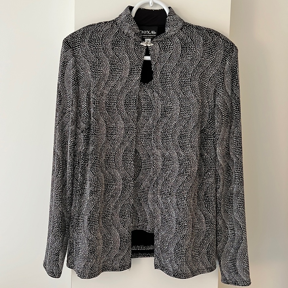 Onyx Nite Two Piece Black & Silver Top